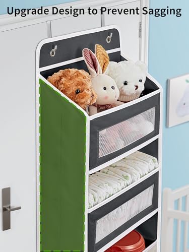 JARLINK Over the Door Organizer for Pantry, Bathroom, 5 Shelf Black, 2 Pack - Image 5