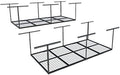 FLEXIMOUNTS 4x8 Overhead Garage Ceiling Storage Rack, 2 Pack, Black by FLEXIMOUNTS