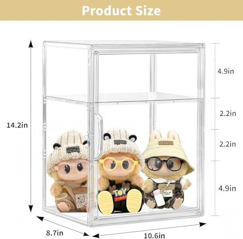 Attelite Acrylic Display Case for Figures 3 Adjustable Layers 4Pack - Image 2