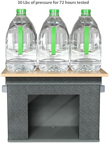 Univivi Fabric Storage Bins with Lids for Closet, 4 Pack, Black - Image 3