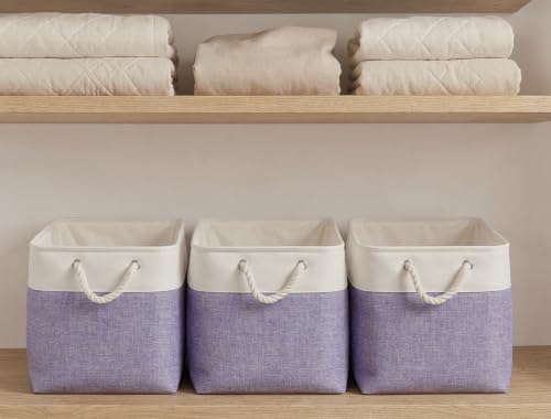 16x12x12 In Foldable Fabric Large Storage Bins with Handle 3 Pack - Image 6