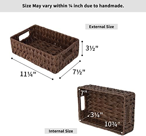 GRANNY SAYS Bundle of 3 Sets Wicker Storage Baskets for Organizing Home - Image 6