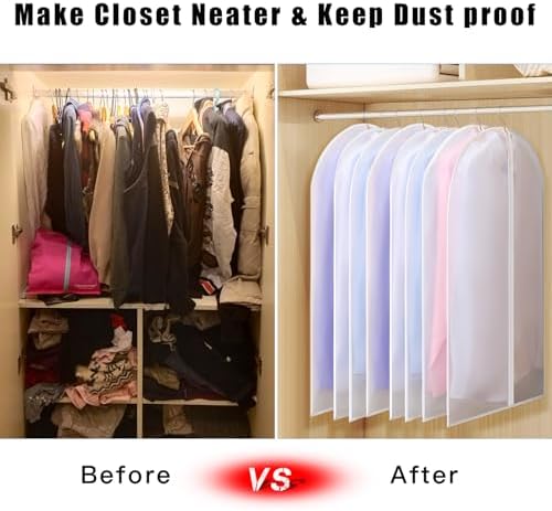 40 Inch Garment Bags 20 Pack Suit Bag for Storage Dress Cover Bag - Image 5