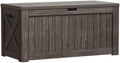 Greesum Outdoor Storage Box 120 Gallon Storage Bin with Lid for Patio Furniture, Garden Tools, Pool Supplies, Lockable, Waterproof and UV Resistant, Dark Brown by BuynowfromGreesum
