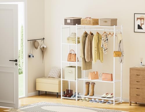 HOMIDEC Wardrobe Closet,Portable Clothes Rack with 4 Tiers Shelves - Image 7