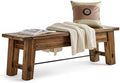 Alaterre Furniture Durango Rustic Entryway Bench, Natural, 60 Inch by AlaterreFurniture