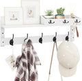 Homode Coat Rack Wall Mount with Hooks and Mail Holder by Homode