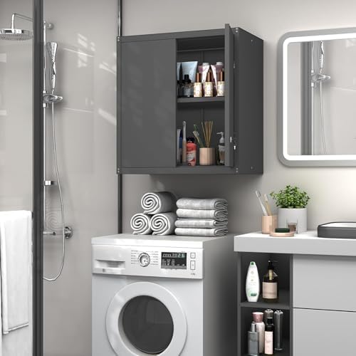 GREATMEET Locking Metal Garage Wall Cabinet with Doors and Shelf - Image 7
