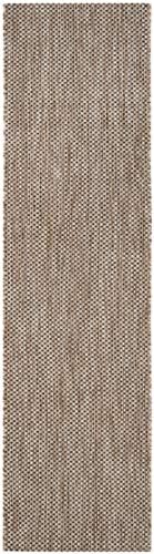 SAFAVIEH Washable Rug Outdoor Courtyard Collection - 2'3" x 14' Runner, Natural & Black, Non-Shedding & Easy Cleaning, Ideal for Patio, Entryway, Mudroom, Hallway, Kitchen (CY8521-37312) - Image 3