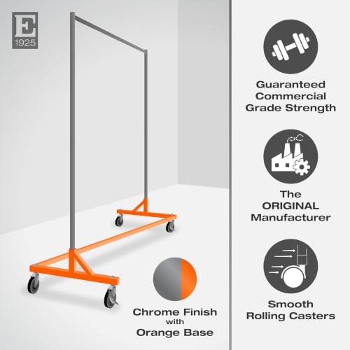 Econoco Economy Z-Rack, Collapsible, Orange, 64" L x 24" W x 70" H - Image 3