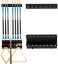 EXTCCT Wall Mount Pool Stick Holder - Billiards Pool Cue Rack, 8-Cue Black by EXTCCT