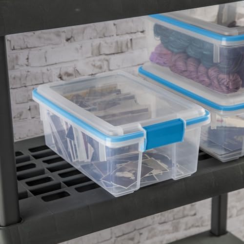 Sterilite Gasket Storage Box with Lids for Home & Office, 12 Quart, 18-Pack - Image 5
