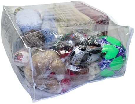 10-Pack Jumbo Heavy Duty Vinyl Zippered Storage Bags (Clear) for Sweaters, Blankets, Comforters, Bedding Sets and Much More! (24" x 20" x 11") - Image 2
