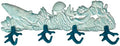 Zeckos Decorative Wall Hooks, 15.5 Inch Cast Iron Sea Life Plaque by Zeckos