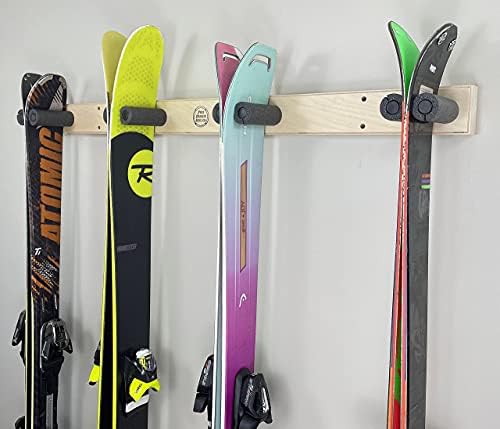 Pro Board Racks Ski Wall Rack Mount - 4 Vertical Sets of Skis - Image 3