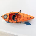 StoreYourBoard Roanoke Kayak Storage Rack, Holds 100 lbs, Kayak Wall Mount Hooks, Kayak Rack for Garage, Space Efficient Indoor Kayak Holder, Solid Steel, Protective Padding by StoreYourBoard