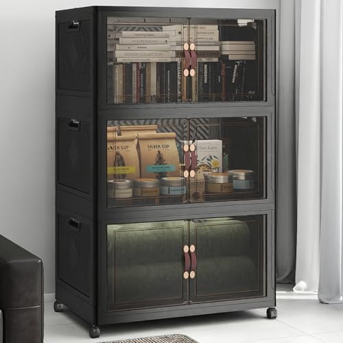 UAMFURI Stackable Storage Bins with Lids, 540QT Lockable Storage Cabinet by UAMFURIDirect
