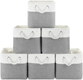 Patvingot 11-Inch Fabric Cube Storage Bins with Handles,6 Pack,Foldable by Patvingot