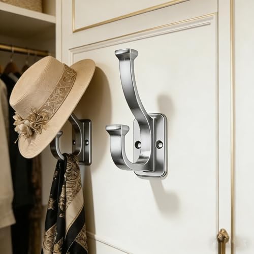 10 Pack 4-1/2inch Polished Chrome Coat Hooks - Image 3