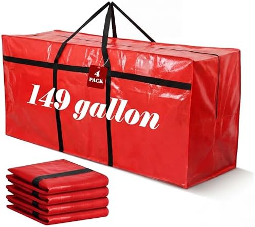 4 Pcs 149 Gallon Extra Large Moving Bags Heavy Duty Storage Bag by Clysee