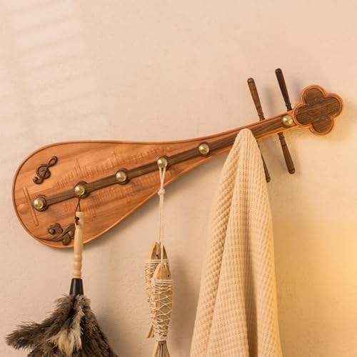 Wall Mounted Wooden Coat Rack Solid Wood Hanging Clothes Hook Study Living Room Decorative Coat Hook Country Walnut Hook by Unknown
