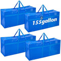 Windyun 4 Pcs 155 Gallon Extra Large Moving Bags XXL Heavy Duty Storage Bag by Windyun