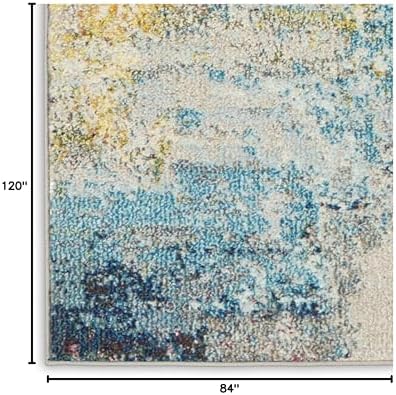 Nourison Home Celestial Sealife 7' x 10' Area Rug - Easy Clean, Non Shedding, Bed Room, Living Room, Dining Room, Kitchen (7' x 10') - Image 2
