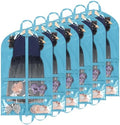 KEEGH 40 inch Clear Garment Bags for Dance Costumes, 6 Pack, Blue by KEEGH