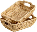 StorageWorks Wicker Baskets for Organizing, Water Hyacinth Storage Baskets by StorageWorks