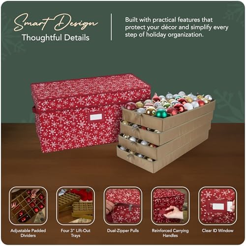 Covermates Adjustable Ornament Storage Box, 25.5" W x 13" D x 12.5" H - Image 4