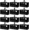 Songrey Extra Large Heavy Duty Moving Bags, 12 Pack, Black by Unknown
