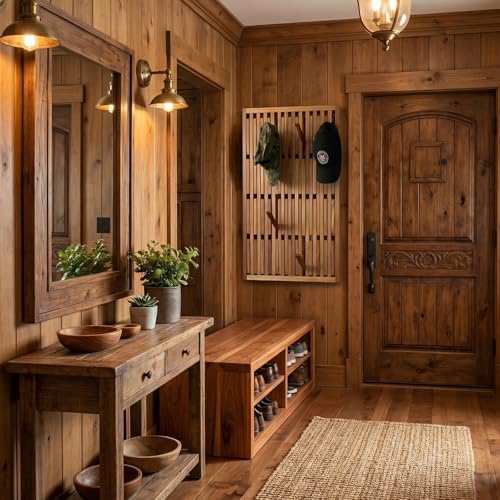 Weysat Piano Coat Rack with 51 Hooks 31 x 20.5'' Large Coat Rack Wall Mount - Image 5