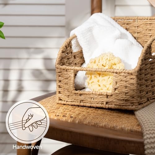 StorageWorks Paper Rope Shelf Baskets,Pantry Storage Baskets,Natural,3-Pack - Image 4