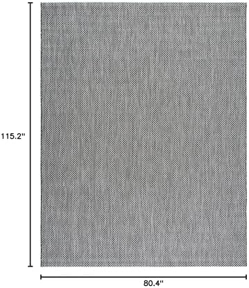 SAFAVIEH Courtyard Outdoor Area Rug 6'7"x9'6", Black & Beige CY8521-36621 - Image 2