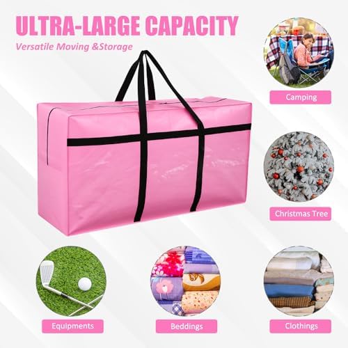4 Pcs 96 Gallon Extra Large Moving Bags Heavy Duty Storage Bag - Image 5