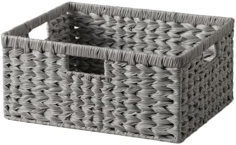 GRANNY SAYS Wicker Baskets for Organizing, Waterproof Pantry Basket, 1-Pack by GRANNYSAYS