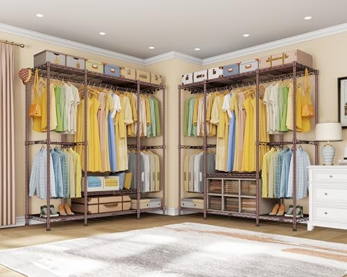 Ulif E3 Heavy Duty Garment Rack 4-Tier Freestanding Closet Organizer System - Image 5