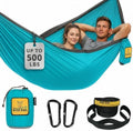 Wise Owl Outfitters Camping Hammock – up to 500lbs Portable Hammock with Tree Straps - Travel, Backpacking, Hiking, Outdoors Camping Gear - Single or Double by WiseOwlOutfitters