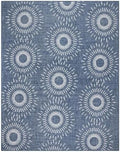 Gertmenian Indoor/Outdoor Flatweave Area Rug - 8x10 Large, Stain & UV Resistant, Ideal for High Traffic Areas in Deck, Patio, Mudroom - Geometric, Navy, 32462 by Gertmenian