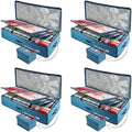 Hearth & Harbor Wrapping Paper Storage Container with Ribbon Storage Organizer - Christmas Storage Bag with Extra Interior Pockets - Gift Wrapping Organizer Storage Fits Up to 26 Rolls of 40" Length by HearthHarbor