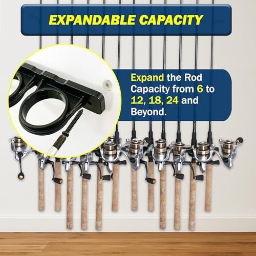 Rush Creek Creations Set of 4 Adaptable 6, 12, 18, Fishing Rod Holder - Image 7