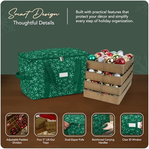 Covermates Adjustable Ornament Storage Bag, 19.25" W x 13" D x 12.5" H - Image 4