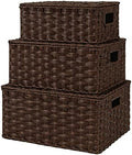 GRANNY SAYS Wicker Baskets with Lids, Decorative Storage Boxes with Lids by GRANNYSAYS