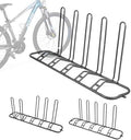 XCSOURCE 5-Bike Floor Parking Rack, Adjustable Dual-Sided Bicycle Storage Stand, Indoor & Outdoor Bike Rack Organizer, Fits Mountain, Road, Kids Bikes with Floor Anchor Brackets (Silver) by XCSOURCEDirect