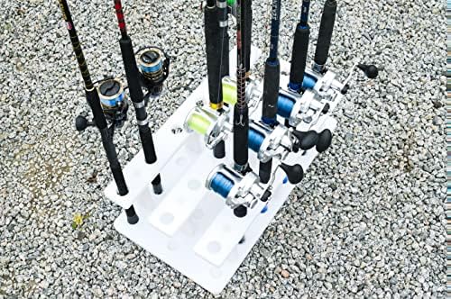 18 Pole Fishing Rod Holder Rack for Garage Heavy Duty Outdoor Boat Dock Storage - Image 5