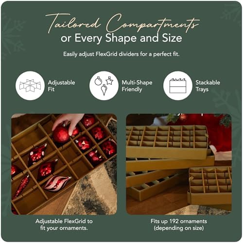 Covermates Adjustable Ornament Storage Bag, 25.5" W x 13" D x 18.5" H - Image 5