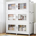 BROVIEW 900 Qt Extra Large Stackable Storage Bin with 1 Lid, 3 Pack White by BROVIEW-EnjoytheArtofLife