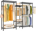 Heavy Duty Garment Rack, Portable Wardrobe Clothes Rack by EXGLOBOL