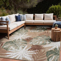 Luul Home Floral Indoor Outdoor Rugs 10x14 Large Area Rug for Living Room, Patio Decor, Kitchen, and Entryway Rug, Washable Stain Resistant Outside Carpet Beige 10 x 14 by Unknown