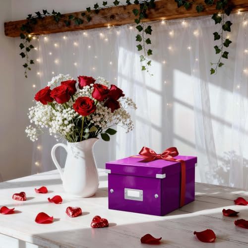 Leitz A5 Storage Box, Click and Store Range 60430001 - Small, Purple Storage Box A5 - Image 2